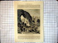 Old Antique Print All Round World Khalkas Family Upper Amoor D Lancelot