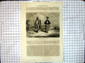 Original Old Antique Print All Round World Chinese Siers War Tigers 20th