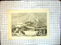 Antique Old Print All Round World Snow Scene Mountains San Francisco Lancelot