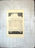 Original Old Antique Print Pompeii Side Chamber Leda Sir Wm Gell H Moses