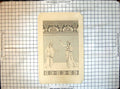 Original Old Antique Print Pompeii Comic Scene 1831 Sir W Gell 19th Century