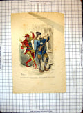 Old Costumes De Paris A Travers Les Siecles Gerlier Musicien Fou Dans