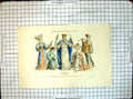 Original Old Antique Print Costumes De Paris A Travers Les Siecles Un Mariage
