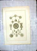 Original Old Antique Print Anglo Saxon Relics Personal Ornaments GBronze