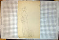 Old Pencil Woman Cap Forces Jacket Skirted Short Hair Stripes Sleeves