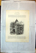 Old Print Curfew Tower Windsor London Bridge Torquay Coast Rock Arch 1876 19th