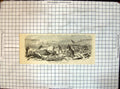 Original Old Antique Print Battle Wilsons Creek Death General Lyon