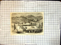 Original Old Antique Print Military Mess Camp Chaffal Drome M L Bious
