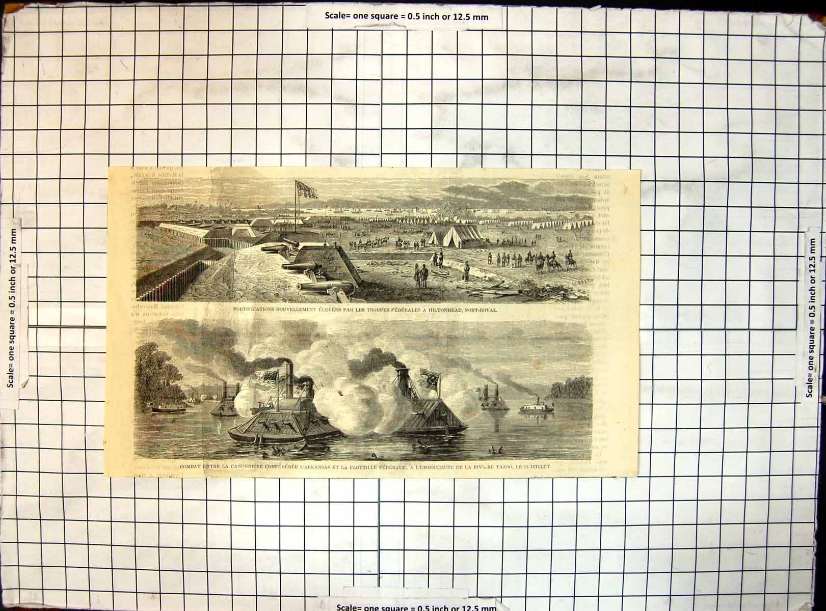 Old Federal Troops Port Royal Combat Arkansas Federal Flotilla Yazoo