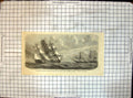 Original Old Antique Print Fire Masts Harvey Birch Usa By Civil War Nashville