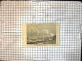 Original Old Antique Print View Malta Taken Port Lavalette Ship Lighthouse