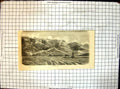 Original Old Antique Print City Vieja Malta View From Sea High Cliffs