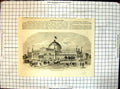 Antique Old Print Exhibition Palace New York Pedestrians Horses Carriage 1852