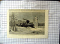 Original Old Antique Print Snow Plough Grand Trunk Railway Canada