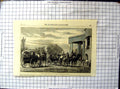 Original Old Antique Print Camel Carriage Used By Lieutenant Governor Punjaub