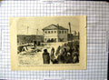 Original Old Antique Print Russia Fifth Attack Czar Alexander 11