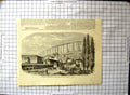 Antique Print Interior Court Palace Khans Baghtche-Serai Crimea M J Laurens