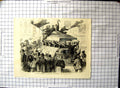 Original Old Antique Print Events America Recruitment Philadelphia M Stanley