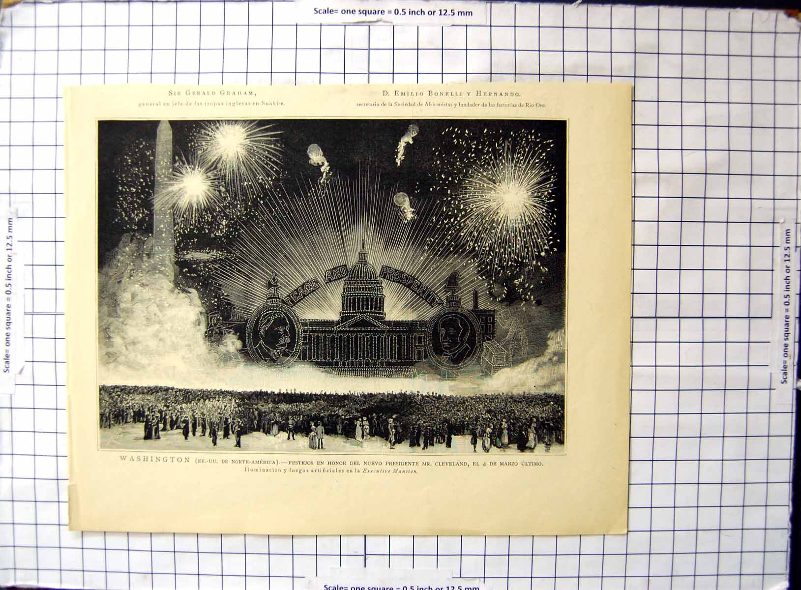 Old Washington Illuminations Executive Mansion New President Cleveland