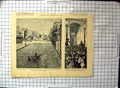 Antique Old Print New Orleans Deserted Canal Street City Glasgow Bank Closed