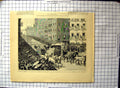 Antique Old Print New York Celebrations Centenary Washington Civic Procession