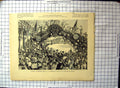 Original Old Antique Print Canada Welcome Marquis Lorne Population Montreal
