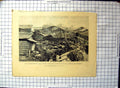 Old Antique Print Earthquakes Japan Ruins City Nagoya After Destruction