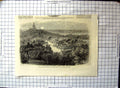 Original Old Antique Print View Gardens Buddhist Temple Imperial City Peking