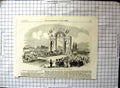 Antique Print Return Queen Scotland Queen Receiving Keys City Aberdeen 1857
