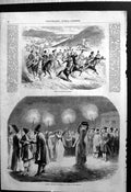 Old Print Escort Georgian Princes Bayaderes Persanes Tchekhmakly Lanterns