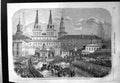 Old Antique Print Russian Emperor Enters Moscow Resurrection Gate Kremlin
