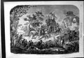 Antique Old Print Procession The Bengal Rajah Elephant Curtained Horses Palms