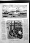 Old Visit Mikado Arsenal Yokoska Yeddo Ships Laying Foundation Stone