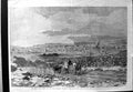 Old Print Salt Lake City Mormons Looking West Ox Drawn Carriage Landscape
