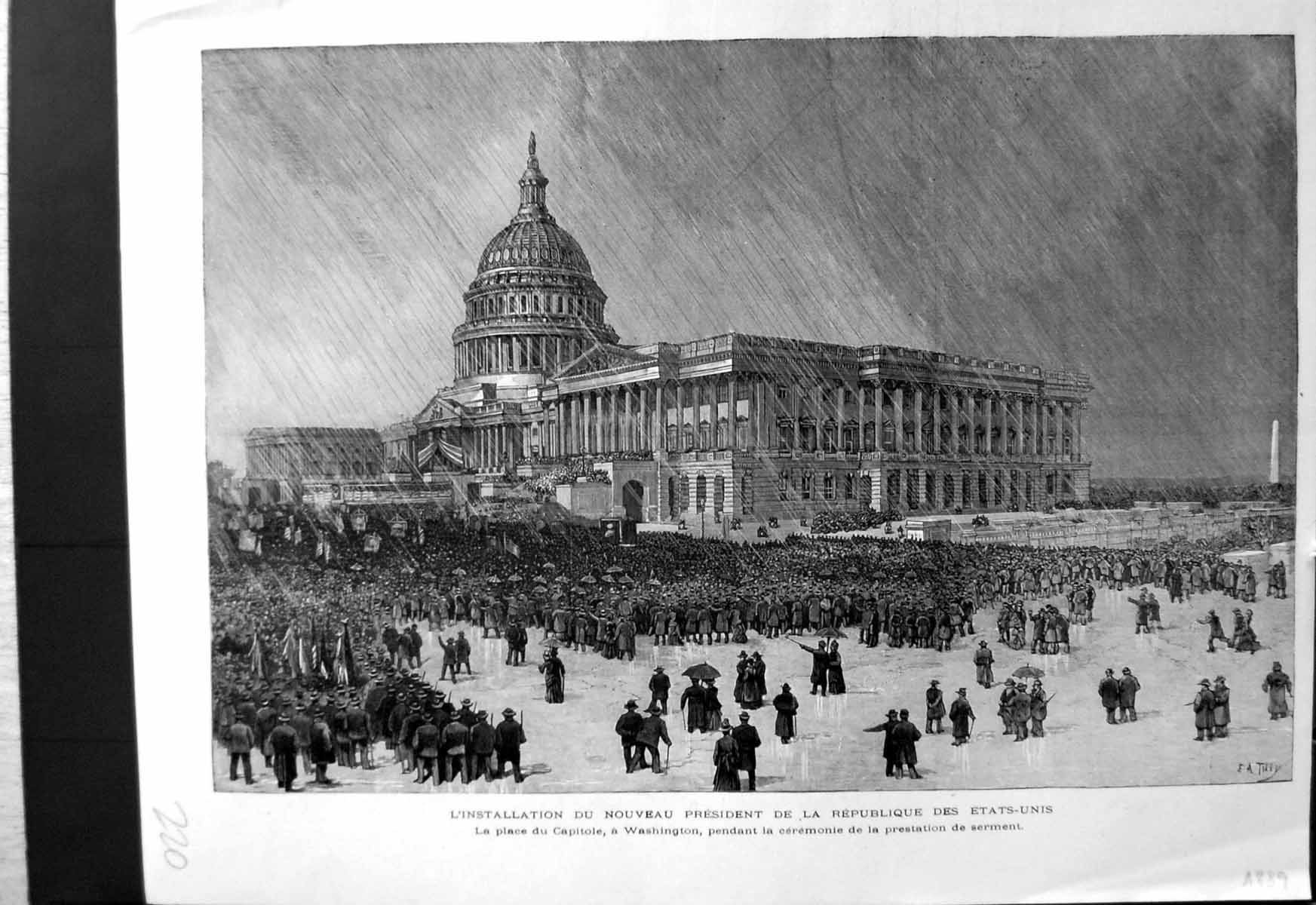 Old Inauguration New President United States Reichstag Bismarck 1889 Victorian