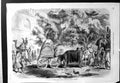 Antique Old Print Court Palace Grand Mogol Delhi Ox Drawn Cart Camel Elephant