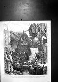 Old First Rivet Installation Stand Statue Liberty M Barti Paris 1881 Victorian