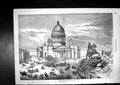 Old Saint Isaac Church Saint Petersbourg Statue Horse Rider Carriages