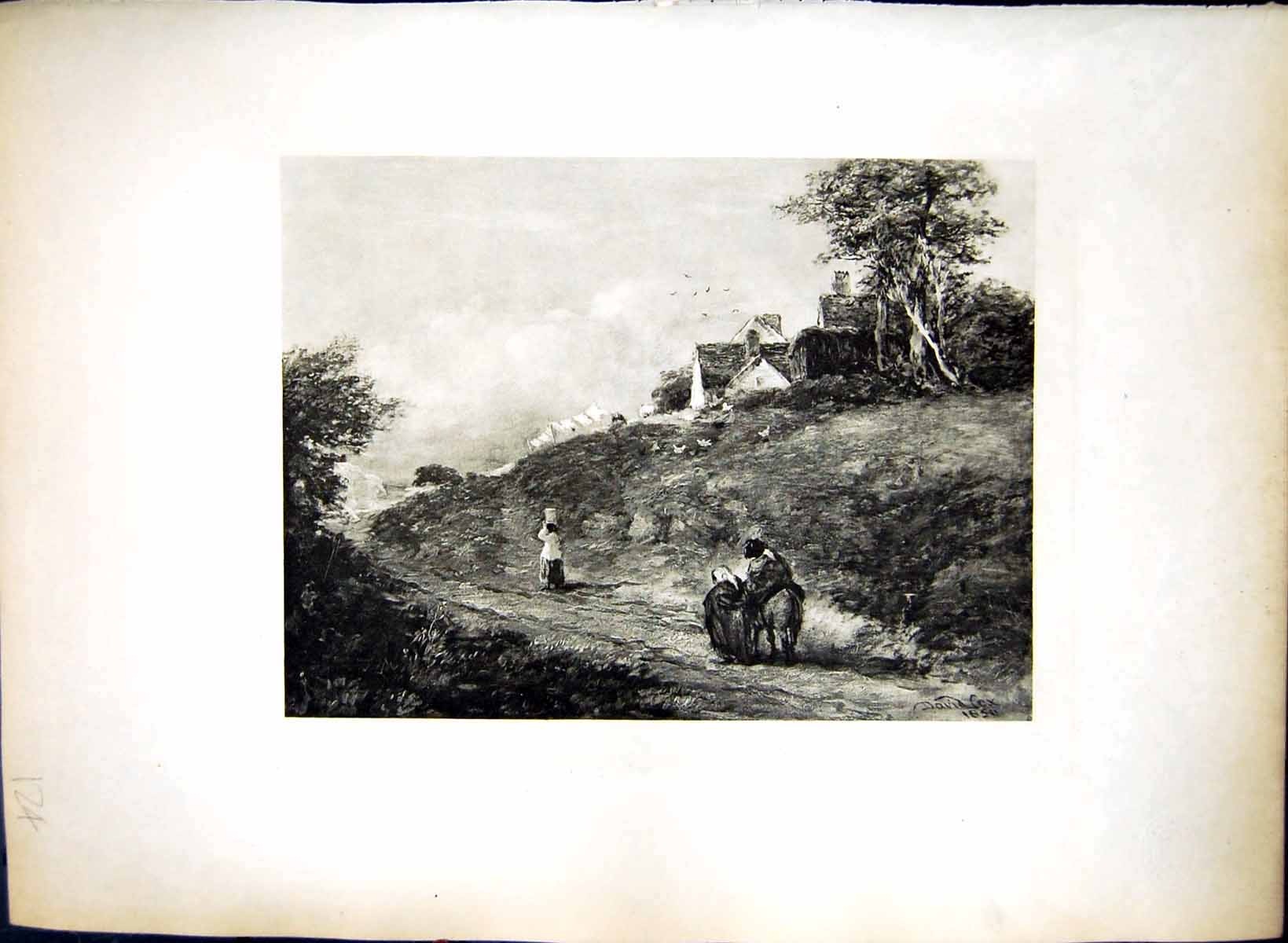 Old Nearing Village 16 X 12 In David Cox 1783 - 1859 Born Birmingham