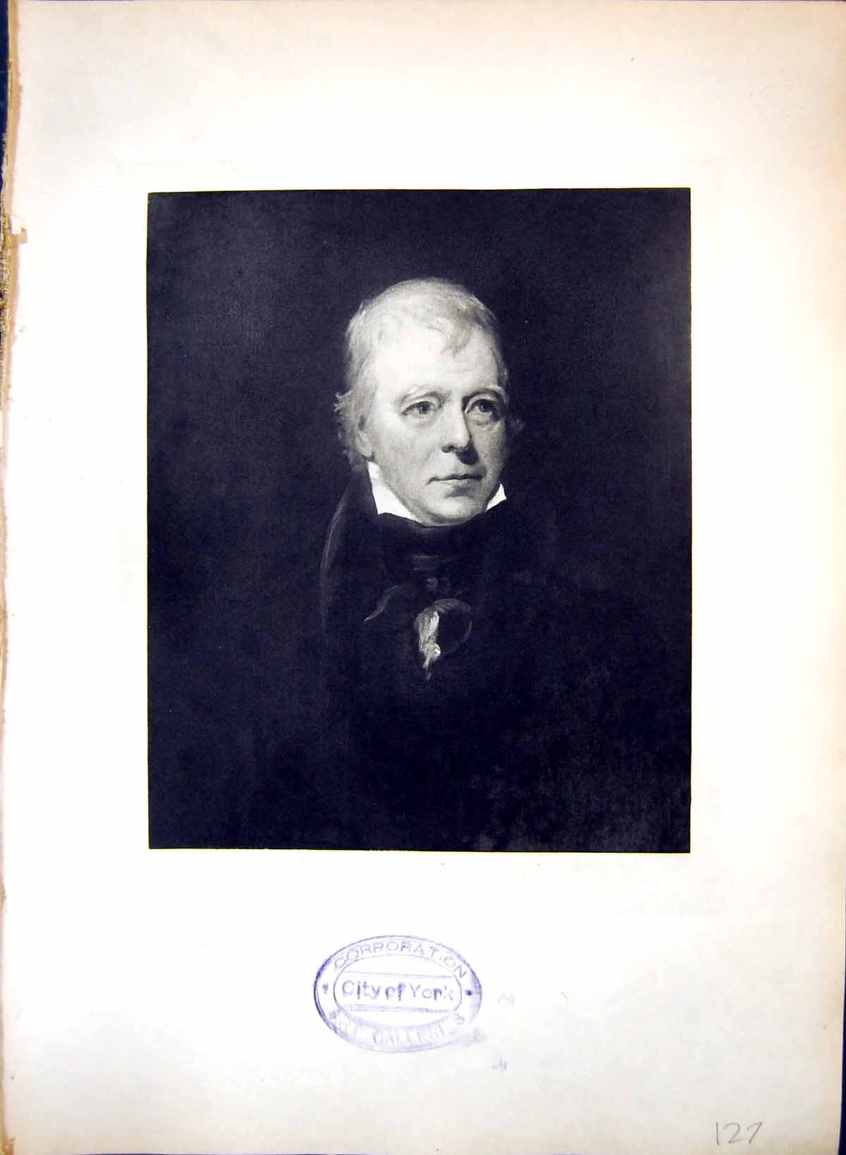 Old Portrait Sir Walter Scott Colvin Smith R S A 1795-1875 Born Brech 18th