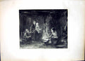 Old Preparing The Meal Josef Israels Mother Stirring Suspended Pot 127J