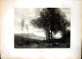 Old The Head The Lake J. -B. -C. Corot Trees Buildings People Boats 136J