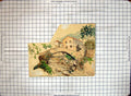 Original Old Antique Print Colour Helen Mckie Bridge River Houses San Remo