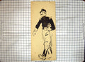 Original Old Antique Print Black And White Sketch Helen Mckie War Sier Uniform