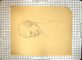 Original Old Antique Print Man Drawing Black And White Sketch Helen Mckie