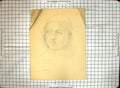 Antique Print Black And White Sketch Helen Mckie Study Portrait Childs Head