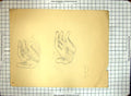 Antique Print Black And White Sketch Helen Mckie Drawing Two Hands Fingers