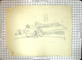Old Black And White Sketch Helen Mckie Drawing Man Guard Papal Infant