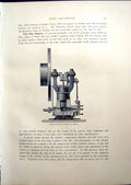Old Early Otto Vertical Gas Engine End View Otto Valve Arrangement 19 20th
