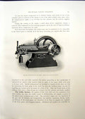Antique Old Print Crossley Horizontal Gas Engine Dynamo Direct Coupled 1908
